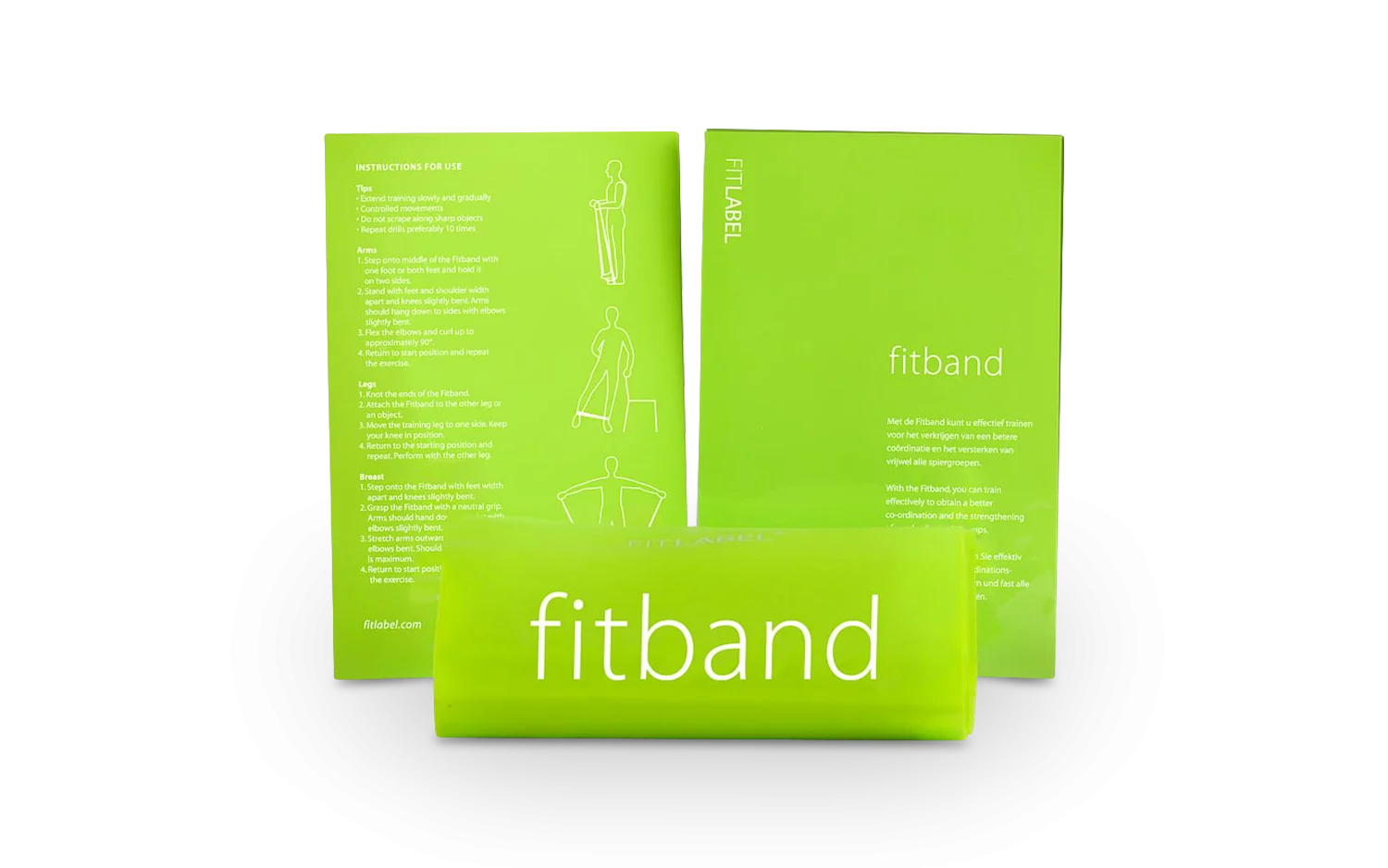 Fitband-Groen-1.webp Fitband met oefeninstructies - Afbeelding 1